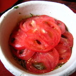 手打ちそば はやし - トマト涼味そば