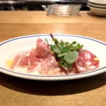 スガハラ - 生ハム + ハム + サラミ + スベリヒユ