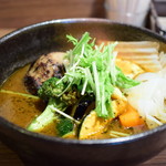 札幌ドミニカ - 特選野菜カリー+ハンバーグ@税込1,400円