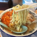 姫路タンメン - 麺は中太の平打ち