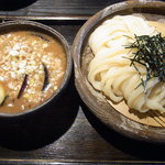 山元麺蔵 - 牛と茄子と香味油のつけ麺