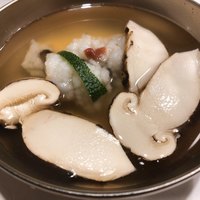 うを徳 - 鱧と松茸のお吸い物