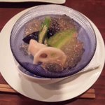 旬菜楽トキ - 夏野菜の冷やし炊き合わせ