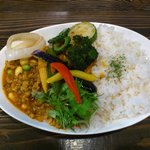 Rojiura Curry SAMURAI. - 夏野菜とチキンキーマカレー(1000円)