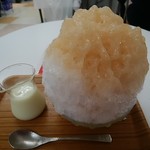 埜庵 - 白桃1300円*2018.07