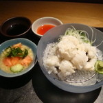 和菜 藤堂 - 鱧の湯引き（３つの漬け汁）