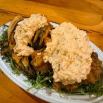 ビストロ シン 2 - 穴子とゴウヤのフリット：タルタル大盛り