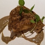 ル　ピニョン - 稚鮎のフリットに鮎の肝ソース