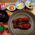 町屋ごはん　根菜料理と市場直送のお魚　東山やつはし - うなぎ蒲焼き♪