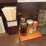 兎に角 - テーブル上はこんな感じ