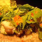 料理店 Caiotto - 水蛸とグレープフルーツ、茄子のカルパッチョ　＠８００