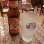 ロイヤル ナン カレー - インドビール　ゴッドファーザー　600円