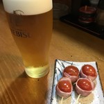 鳥こう - トマトベーコン。3杯目、お疲れ自分。