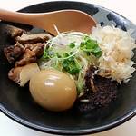 鶏白湯らーめん ぼっこ志 - 【旨辛TORI和え麺 + 煮玉子】￥750 + ￥100
