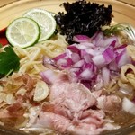 焼きあご塩らー麺 たかはし - 秋刀魚と鮪の冷しそば（夏季限定）