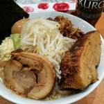 らーめん  忍者 - 忍者ラーメン ヤサイチョイマシ ニンニク