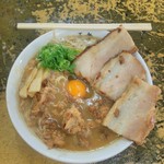 Ouja - 特製蕎麦肉玉子入り(小)とトッピングチャーシュー
