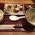 外苑 うまや - チキン南蛮とさつま汁定食1150円