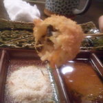 五條家 - ナス餃子。