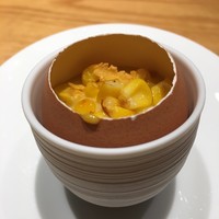 RESTAURANT hidamarino - アミューズは卵のグラタン
