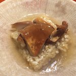 清粥小菜　明 - おこげキノコ餡掛け