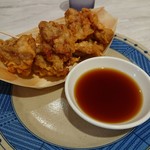讃岐うどんみのだ亭 - 阿波尾鶏の天ぷら