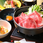 Japanese black beef Sukiyaki