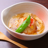 蓮根まんじゅう 湯葉あんかけ