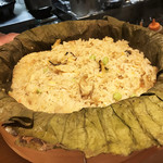 一碗水 - 蓮香蒸時貝飯(さざえ、大貝、白貝、干し貝柱、蓮の葉蒸し～♡​