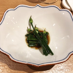 一碗水 - いつかの白灼韮花(花ニラの湯引き)