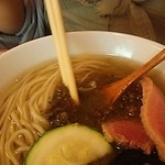 酒楽亭 空庵 - スープに混ぜ溶かし味変