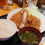 とんかつ かつき - 特大ロースかつ定食