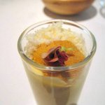 カセント - 上に載ってるのは、ウニちゃんのようです。　コーンスープだったかな？