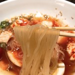 さんか亭 - 【2017年12月】元祖 盛岡冷麺ランチ、麺アップ、麺もツルシコな食感で、イケてます(^○^)