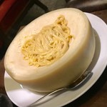 チーズ＆ミート DEVIL CAFE - 超濃厚卵のカルボナーラ¥1058(税込)…チーズ絡め〜〜