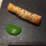 SUGALABO - 富山 蛍烏賊の春巻 バジルソース