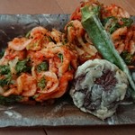 樹庵 - お土産の桜えびのかき揚げ((o(^∇^)o))