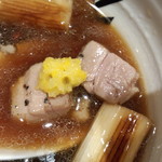 鴨モモ肉の炙りチャーシュー