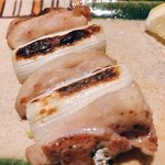 炭家 - 鶏モモ肉のネギま