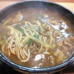 Hankyuusoba - カレーそば大盛@480 (ｸｰﾎﾟﾝ使用)