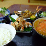 海産物料理 海魚 - 二日目　アサヒガニがメイン
