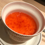 はっこく - 茶碗蒸しに梅干しスープ