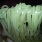 ラーメン櫻島 - くずれチャーシューメンの麺のアップ　【　２０１１年８月　】