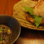 47DINING - 脂の乗った大秋刀魚を使用した郷土料理『ポーポー焼き』