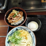 Marugame Seimen - 鴨丼、かけうどん、温玉