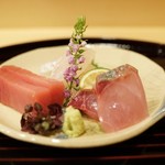 新ばし 笹田 - 真子鰈・本鮪・縞鯵