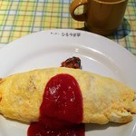キッチンひらやま亭 - オムライス1050円税込とセットのスープ