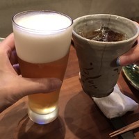 自家製粉石臼挽きうどん 青空blue 本店 - 乾杯