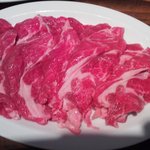 赤れんがジンギスカン倶楽部 - 生ラム肉のお皿　柔らかく適度な脂でいくらでも食べれる♪