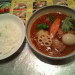 西屯田通りスープカレー本舗 - 煮豚スープカレー